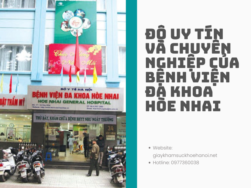 Thông tin về các loại giấy khám sức khỏe bệnh viện Hòe Nhai