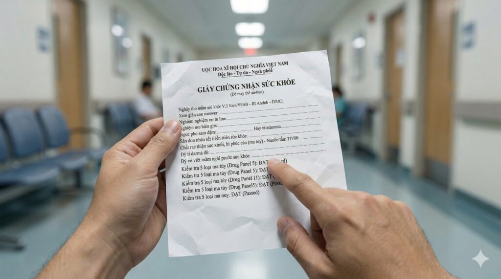 Giấy khám sức khỏe có test ma túy bao gồm 5 loại xét nghiệm nước tiểu phổ biến