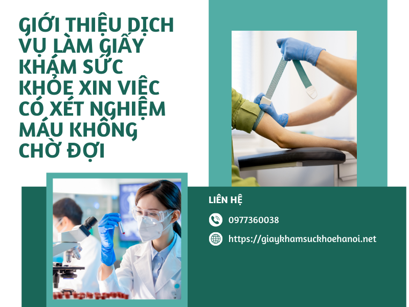 Hỏi đáp: Khám sức khỏe xin việc có xét nghiệm máu không?