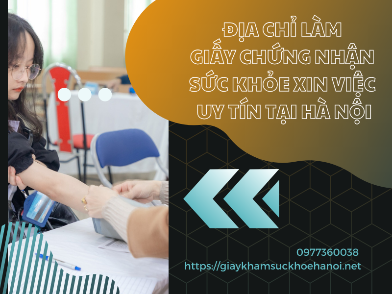 giấy chứng nhận sức khỏe xin việc