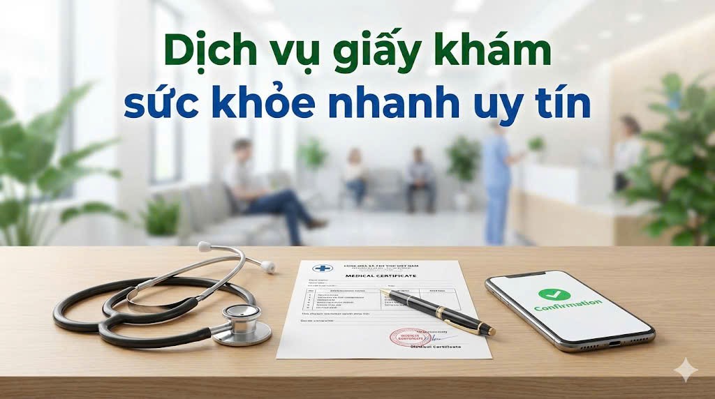 Dịch vụ giấy khám sức khỏe nhanh uy tín
