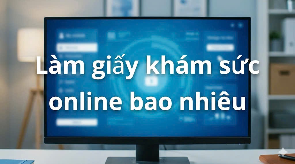 Làm giấy khám sức khỏe online bao nhiêu