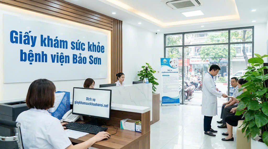 Giấy khám sức khỏe bệnh viện Bảo Sơn